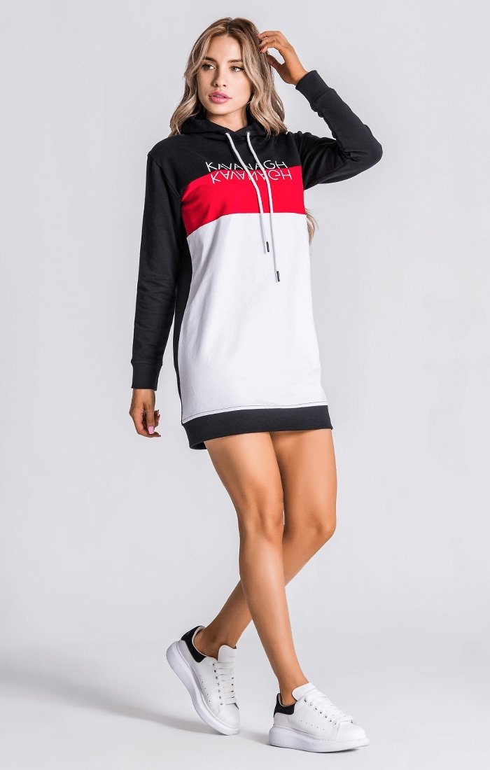 Racer Block Hoodie Dress - Drakkar shop