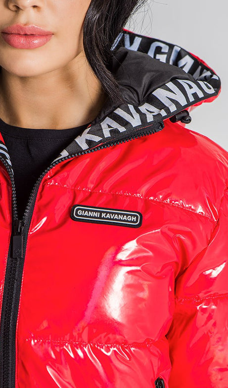RED ETNA PUFFER JACKET - Drakkar shop