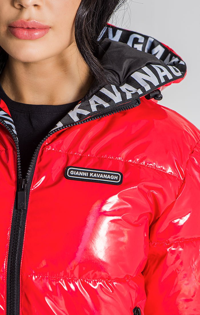 RED ETNA PUFFER JACKET - Drakkar shop