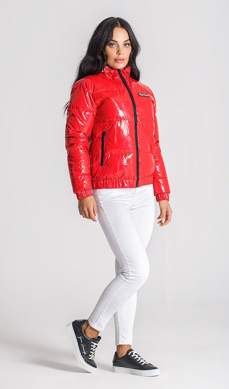 RED ETNA PUFFER JACKET - Drakkar shop