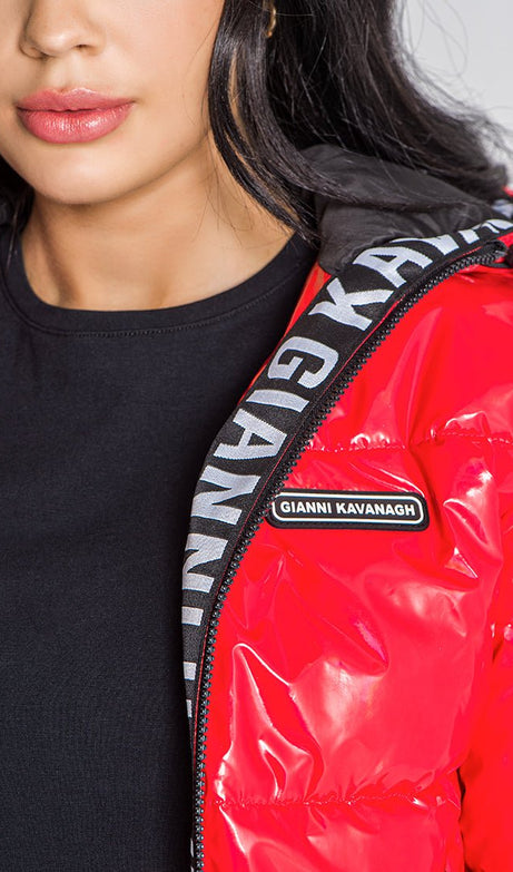 RED ETNA PUFFER JACKET - Drakkar shop