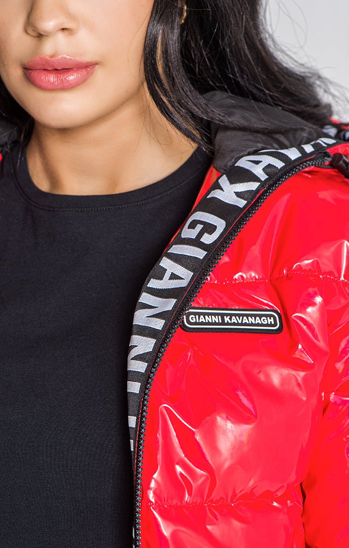 RED ETNA PUFFER JACKET - Drakkar shop