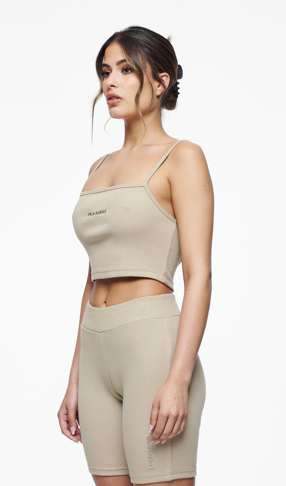 RUBY RIB CROP TOP VINTAGE WASHED ESPRESSO - Drakkar shop