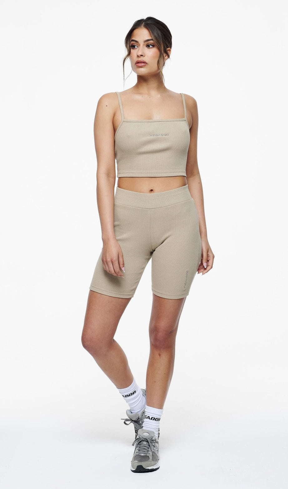 RUBY RIB CROP TOP VINTAGE WASHED ESPRESSO - Drakkar shop