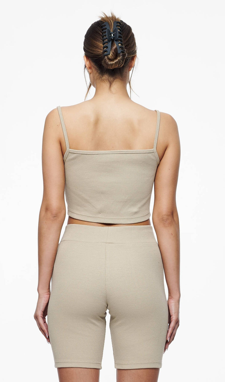 RUBY RIB CROP TOP VINTAGE WASHED ESPRESSO - Drakkar shop