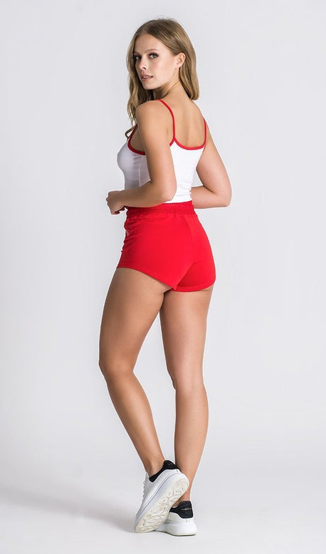 White and Red Couture Core Top - Drakkar shop