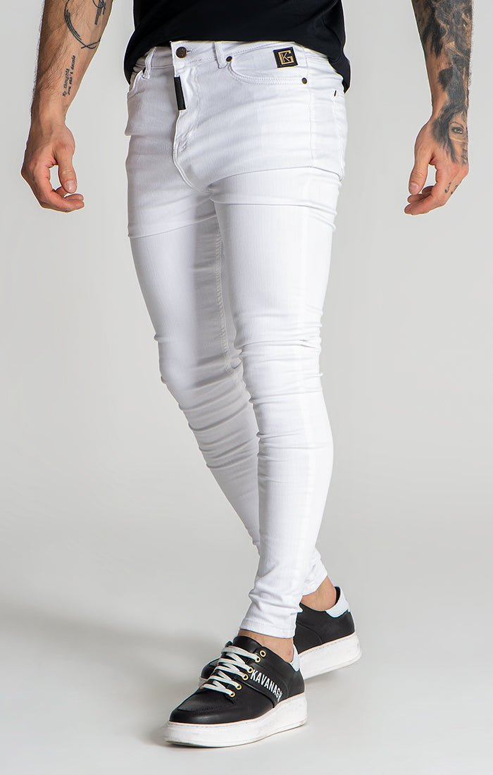 WHITE GK IRON SKINNY JEANS - Drakkar shop