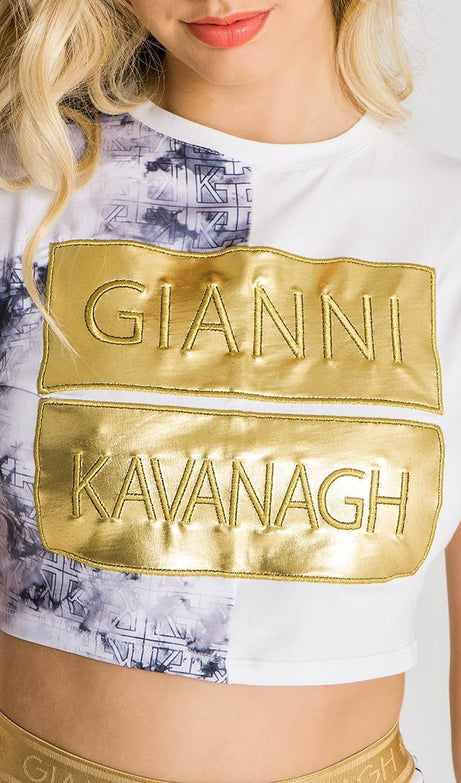 White Mythology Cropped Tee - Drakkar shop