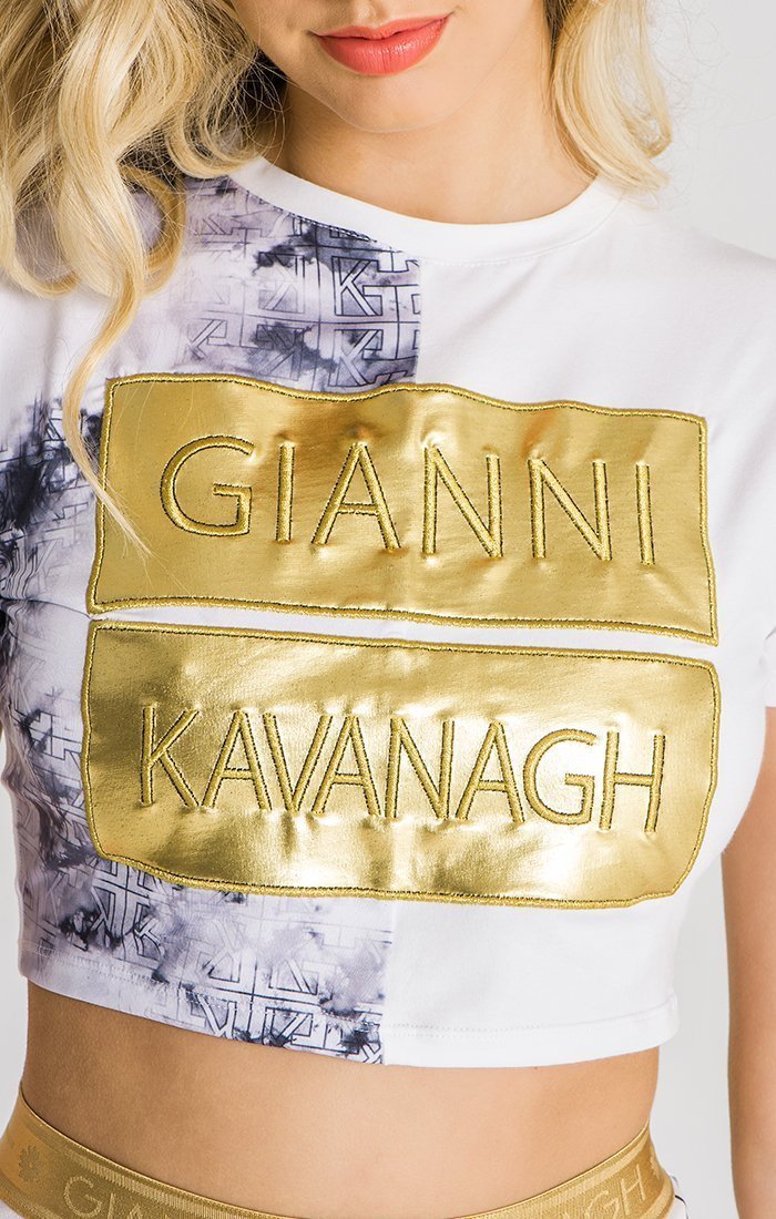 White Mythology Cropped Tee - Drakkar shop