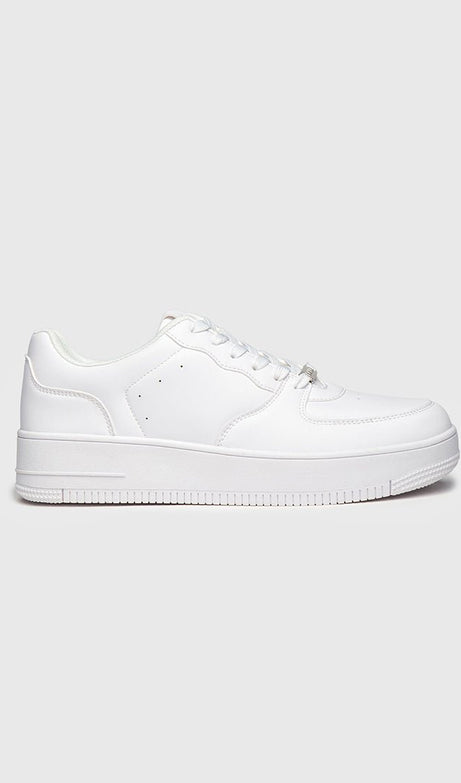 WHITE NEOCLASSIC SNEAKERS - Drakkar shop