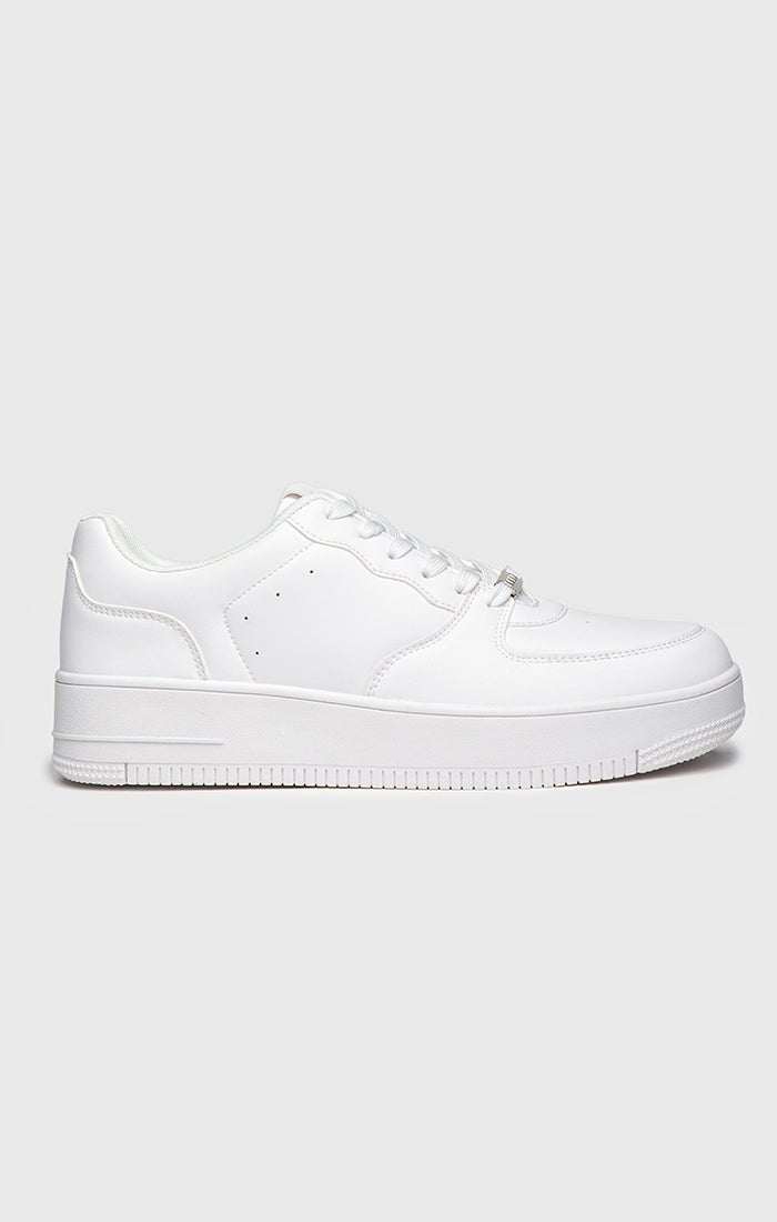 WHITE NEOCLASSIC SNEAKERS - Drakkar shop