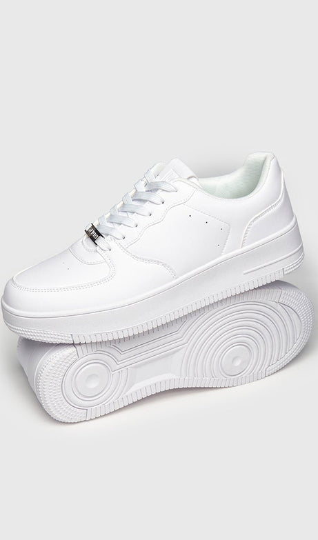 WHITE NEOCLASSIC SNEAKERS - Drakkar shop