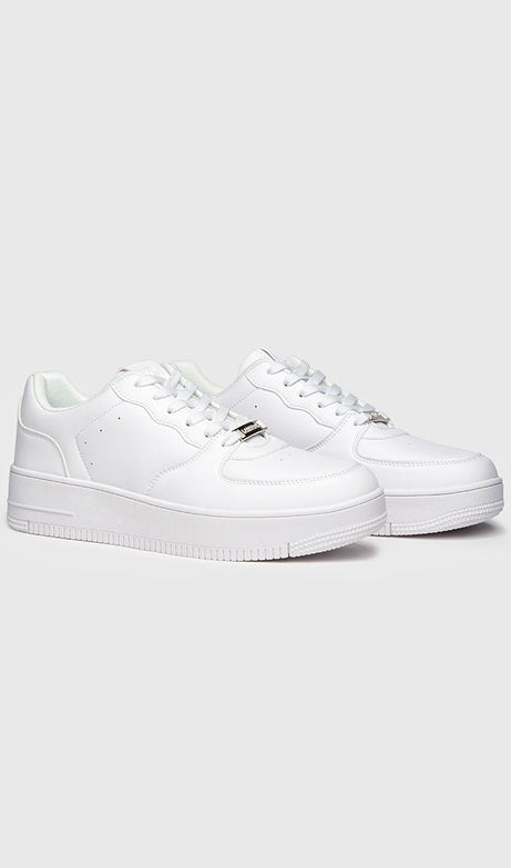 WHITE NEOCLASSIC SNEAKERS - Drakkar shop