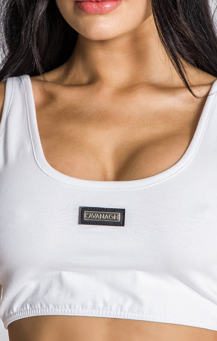 WHITE PALMS CROP TOP - Drakkar shop