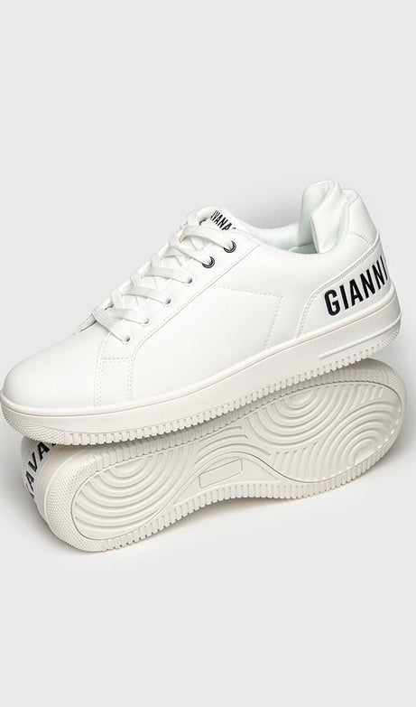 WHITE YIN-YANG SNEAKERS - Drakkar shop